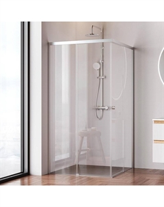 Душевой уголок X-joy99х99 W94G-403-100100-MТ1К профиль цвет Хром матовый стекло Прозрачное Am.pm.