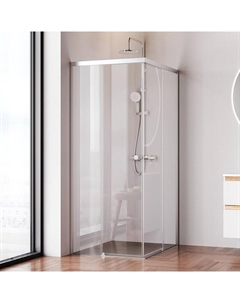 Душевой уголок X-joy99х79 W94G-403-100280-MТ1К профиль цвет Хром матовый стекло Прозрачное Am.pm.