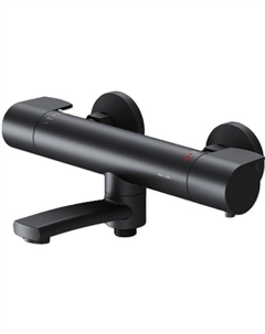 Смеситель для ванны X-Joy F85A50022 с термостатом Черный матовый Am.pm.