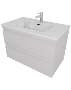 Тумба с раковиной Вега 80 AQ77080-LG подвесная Серый туман Aquatek