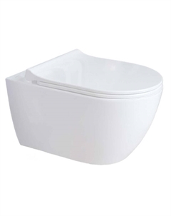 Унитаз Поларис AQ0700-01 подвесной цвет Белый с сиденьем Микролифт Aquatek