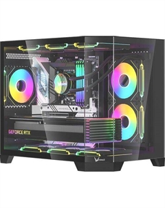 Корпус mATX Crystal Z6M Floe, Midi-Tower, без БП, черный Formula