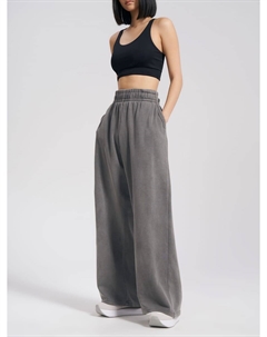 Прямые брюки с варенным эффектом и завышенной талией Твое