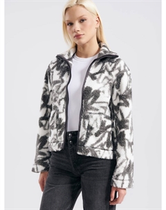 Плюшевая толстовка на молнии с орнаментом Твое