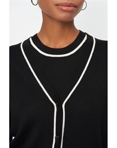 Кардиган с контрастной полосой Electrastyle