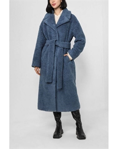 Плюшевая шуба со съемным поясом Belucci