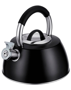 Чайник для плиты inox Linea TEA, 3 л, со свистком, черный металлик (93-TEA-52) Regent