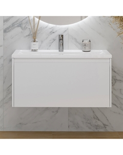 Тумба под раковину без столешницы Klaufs 90.1Y.New белая, подвесная Velvex