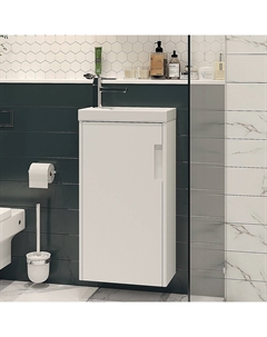 Тумба под раковину без столешницы Klaufs 40.1D белая Velvex