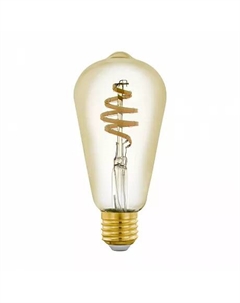 Лампа светодиодная филаментная диммируемая E27 5,5W 2200-6500K золотистая 12583 Eglo