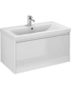 Тумба под раковину без столешницы Klaufs 80.1Y белая, подвесная Velvex