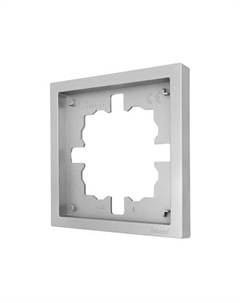 Рамка 1 пост Zima универсальная серый матовый Lezard