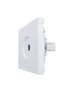 Розетка телевизионная Zima оконечная белая Lezard