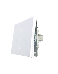 Переключатель 2-клавишный Zima проходной белый Lezard