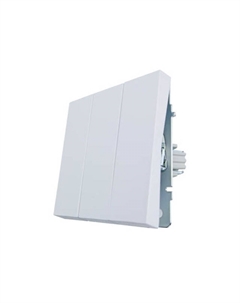 Выключатель 3-клавишный Zima белый Lezard