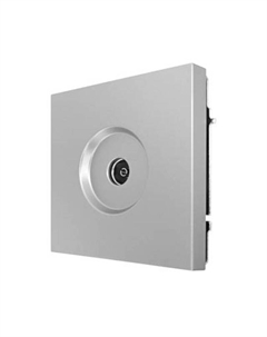 Розетка телевизионная Zima оконечная серый матовый Lezard