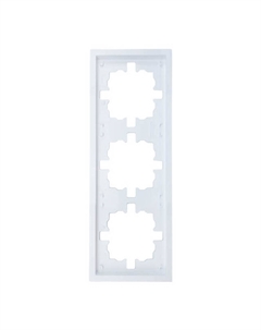 Рамка 3 поста Zima универсальная белая Lezard