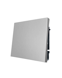 Выключатель 1-клавишный Zima серый матовый Lezard