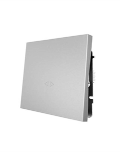 Переключатель 1-клавишный Zima промежуточный серый матовый Lezard