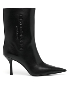 Ботильоны с тисненым логотипом, черный Alexander wang