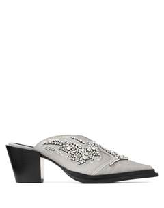 Мюли Cece 60 с блестками, серый Jimmy choo