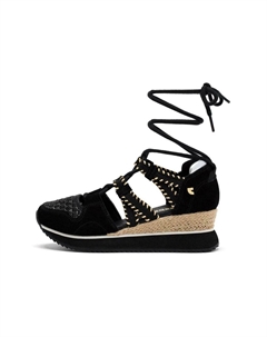 Босоножки на танкетке, черный Gioseppo