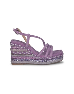 Босоножки на танкетке Espadrillas, цвет Morado Alma en pena.