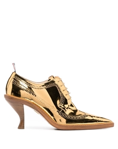 Броги на скульптурном каблуке, золотистый Thom browne