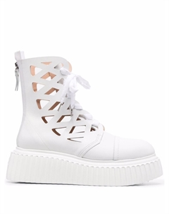 Ботильоны с вырезами, белый Agl