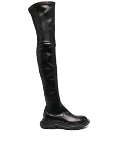 Ботфорты на платформе, черный Alexander mcqueen