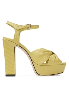 Босоножки Heloise 120 на платформе, желтый Jimmy choo