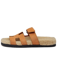 Hermes Шипровые шлепанцы для женщин Hermès