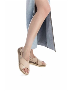 Босоножки на танкетке, бежевый Refresh