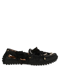 Мокасины, украшенные стразами, черный 13 09 sr