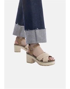 Босоножки на платформе Espadrillas, бежевый Refresh