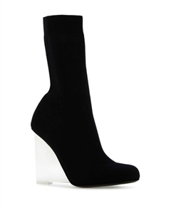 Ботильоны Shard на прозрачном каблуке, синий Alexander mcqueen