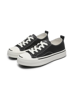 Холщовые кеды женские с низким верхом, черный Hla