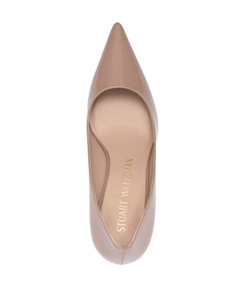 Кожаные туфли Stuart 75 мм, бежевый Stuart weitzman