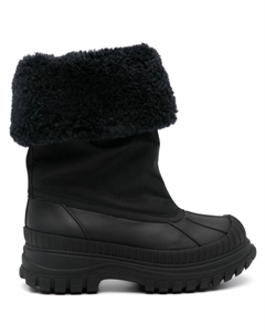 Ботинки с отделкой из шерпы, черный Ganni
