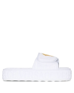 Слиперы на платформе с декором Medusa, белый Versace