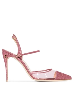 Мюли с бантом и кристаллами, розовый Jennifer chamandi