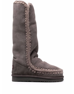 Угги с нашивкой-логотипом, серый Mou