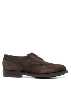 Замшевые броги, коричневый Santoni