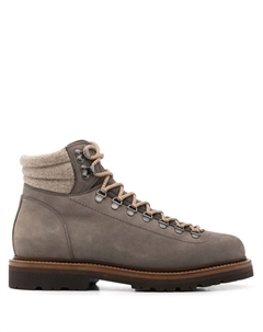 Ботинки с шерстяными вставками, серый Brunello cucinelli