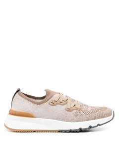 Кроссовки с сетчатыми вставками, коричневый Brunello cucinelli