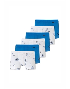 Брюки-кюлоты 6ER PACK FEINRIPP RETRO, белый Schiesser