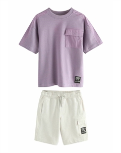 Базовая футболка REGULAR FIT UTILITY SHORT SLEEVE SET, цвет Purple Cement Next