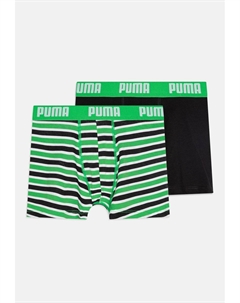 Брюки-кюлоты BOYS EVERYDAY STRIPED 2 PACK, зеленый Puma