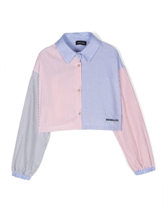 Укороченная рубашка в технике пэчворк, красный Monnalisa