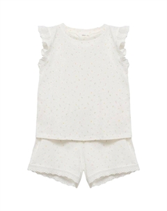 Пижама SET, слоновая кость Mango kids